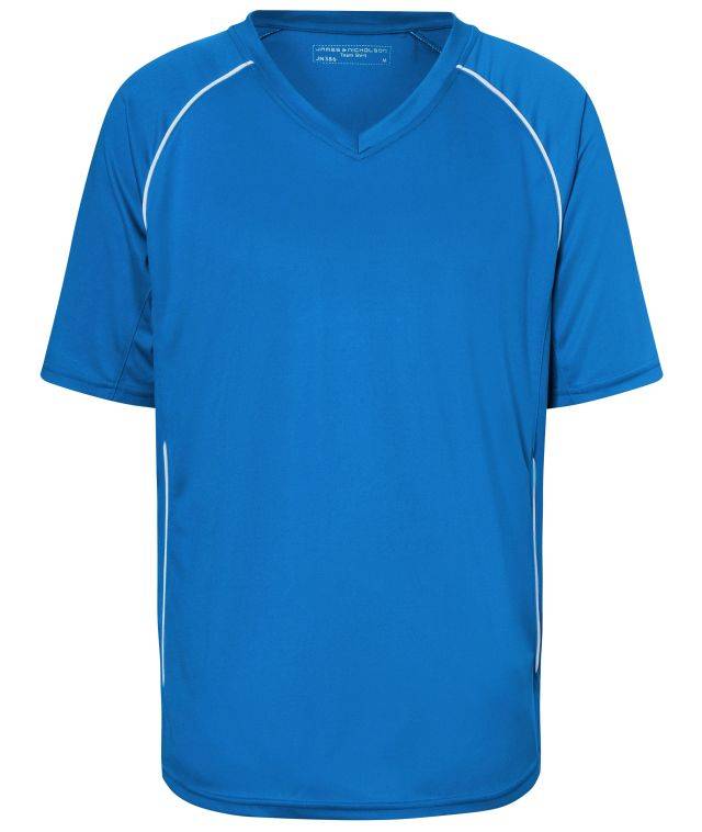 Team Shirt Funktionelles Teamshirt weiß/blau, Gr. XL