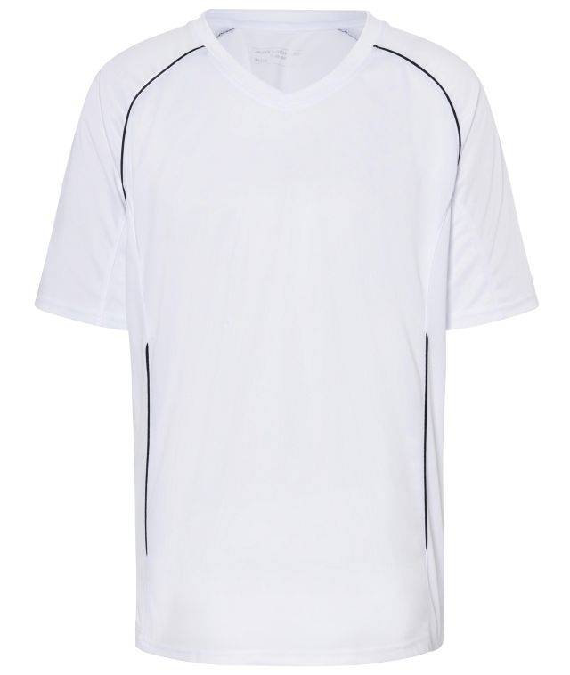 Team Shirt Funktionelles Teamshirt weiß/schwarz, Gr. XXL