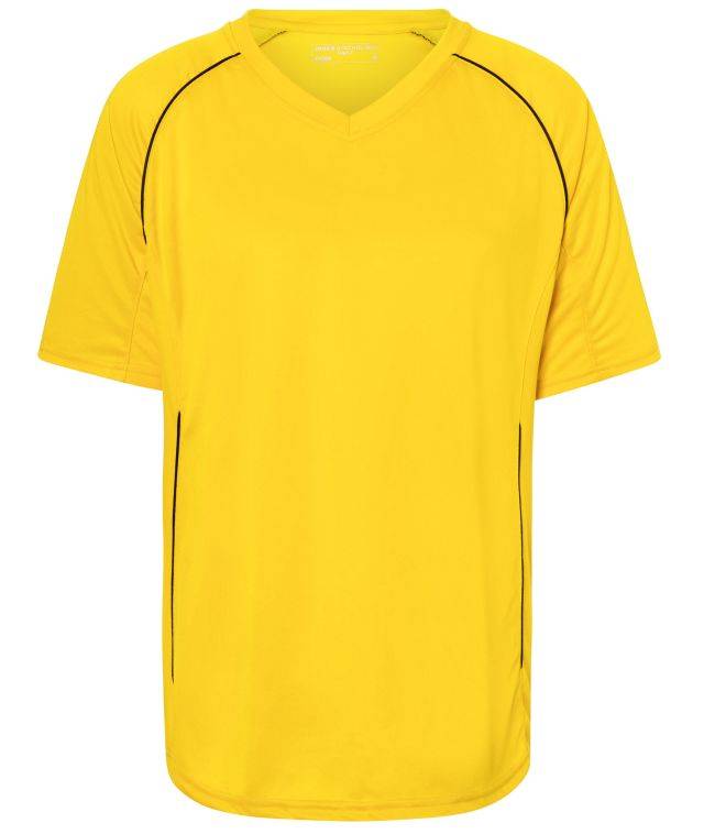 Team Shirt Funktionelles Teamshirt schwarz/gelb, Gr. S