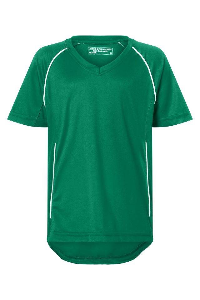 Team Shirt Junior Funktionelles Teamshirt weiß/grün, Gr. S