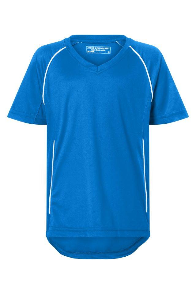 Team Shirt Junior Funktionelles Teamshirt weiß/blau, Gr. M