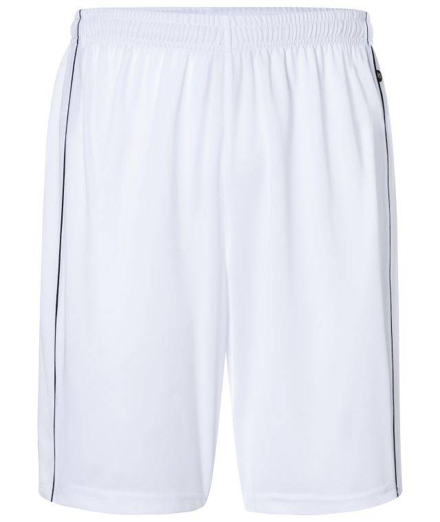 Basic Team Shorts Funktionelle Teamshorts ohne Innenslip weiß/schwarz, Gr. XXL