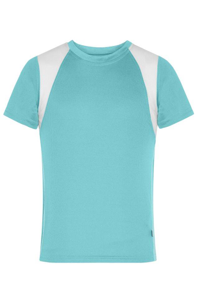 Running-T Junior Atmungsaktives Laufshirt weiß/grün, Gr. XL