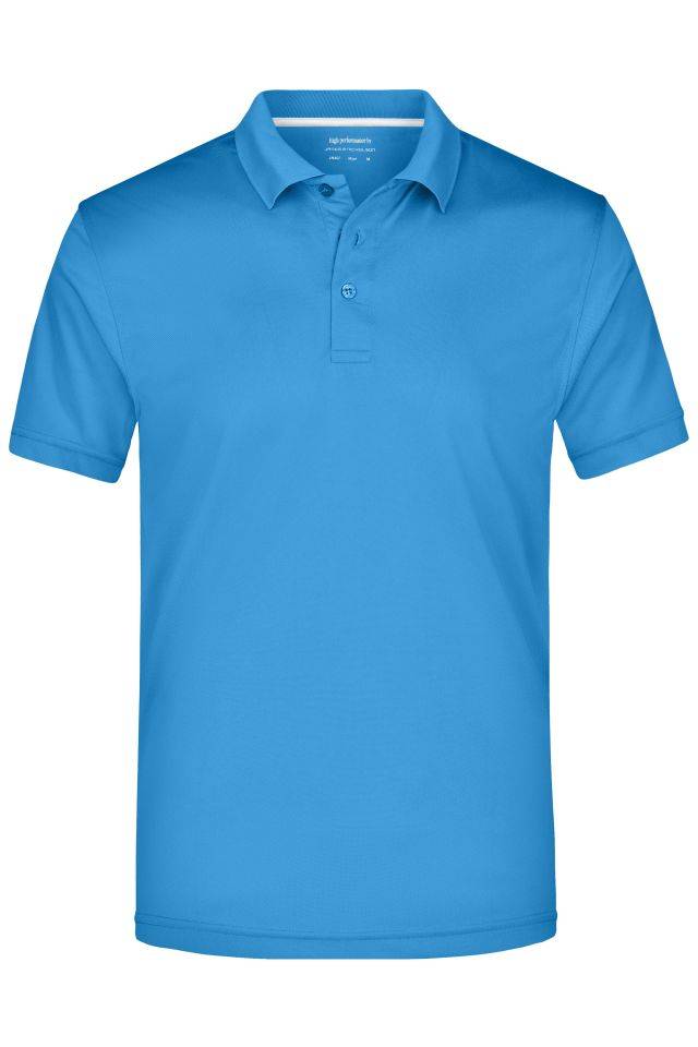 Men's Polo High Performance Funktionspolo blau, Gr. 3XL