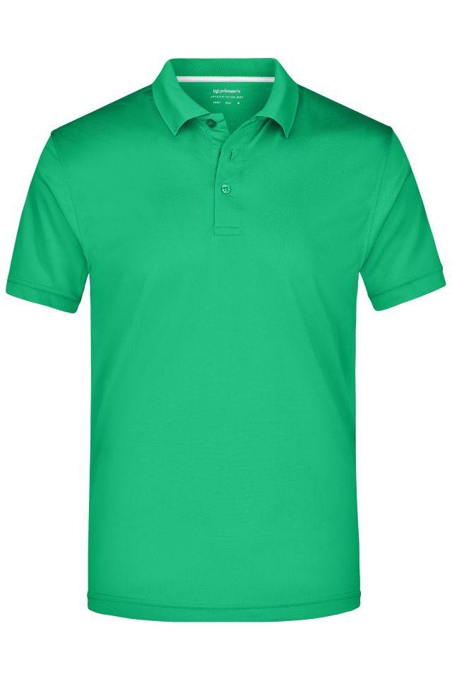 Men's Polo High Performance Funktionspolo grün, Gr. S