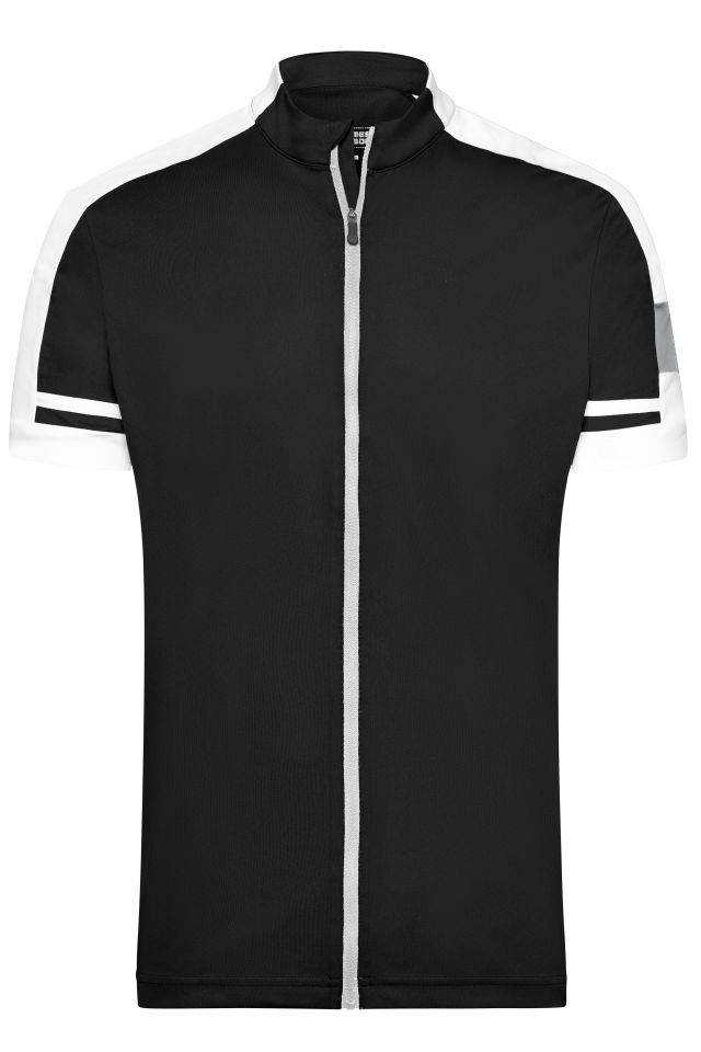 Men's Bike-T Full Zip Sportives Bike-Shirt schwarz, Gr. 3XL