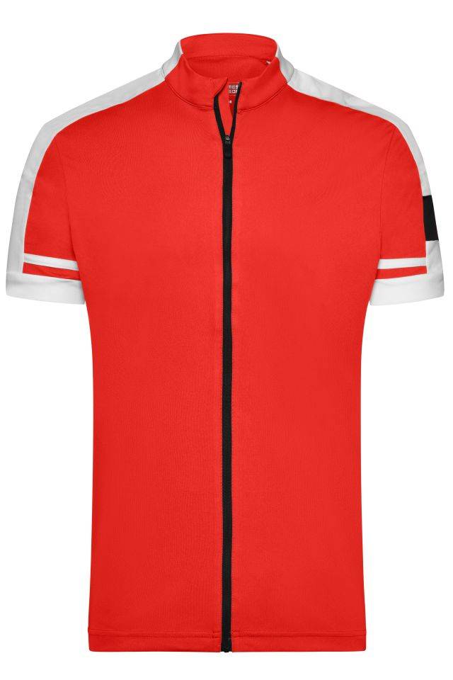 Men's Bike-T Full Zip Sportives Bike-Shirt rot, Gr. 3XL
