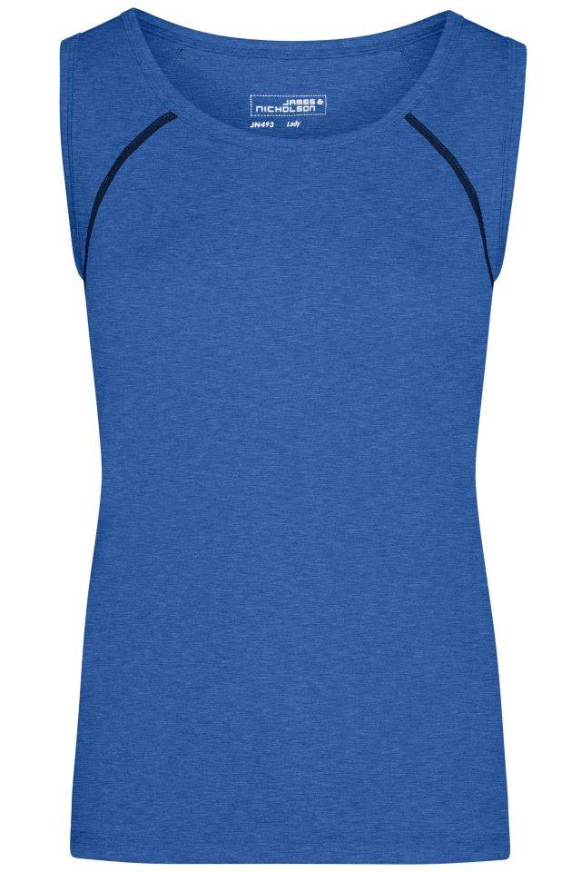 Ladies' Sports Tanktop Funktions-Top für Fitness und Sport blau, Gr. M