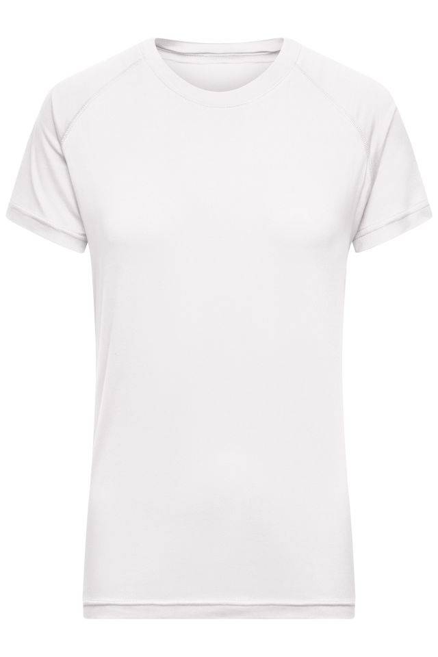 Ladies' Sports-T Funktions-Shirt aus recyceltem Polyester für Sport und Fitness weiß, Gr. S