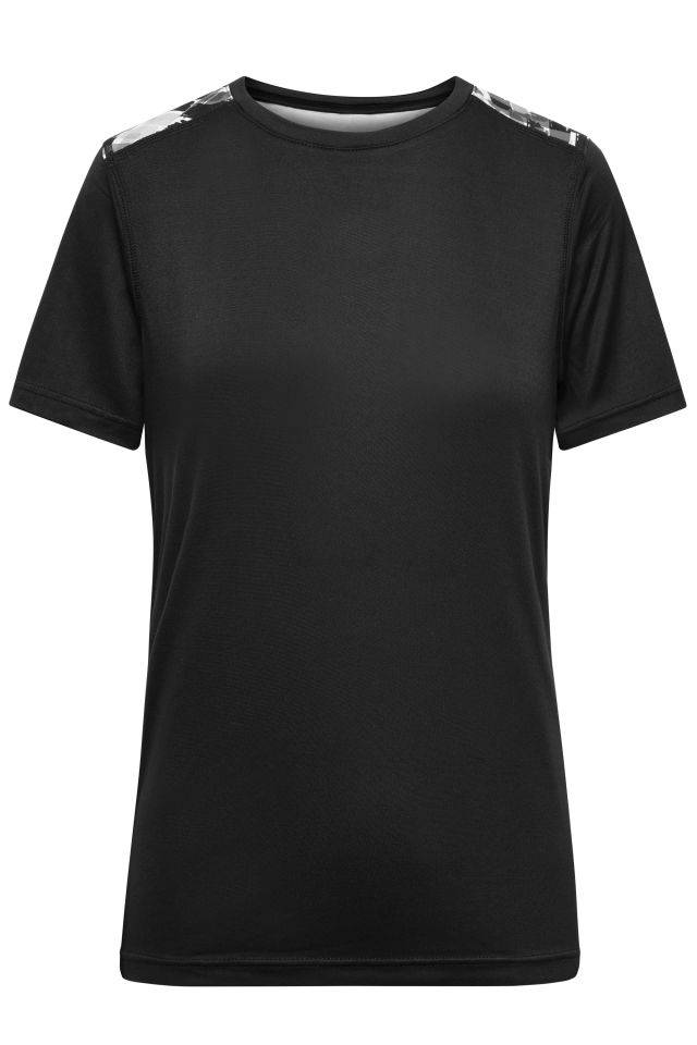 Ladies' Sports Shirt Funktions-Shirt aus recyceltem Polyester für Sport und Freizeit schwarz, Gr. M
