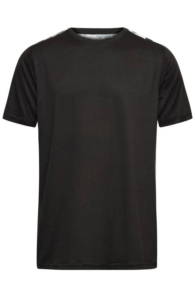 Men's Sports Shirt Funktions-Shirt aus recyceltem Polyester für Sport und Freizeit schwarz, Gr. L