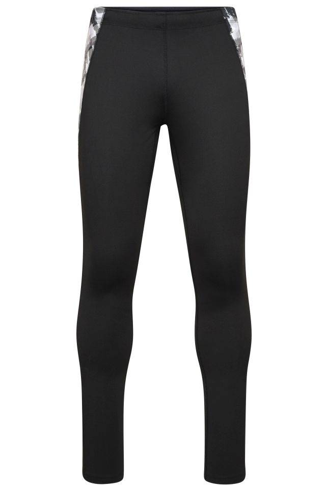 Men's Sports Tights Lauftights schwarz, Gr. XL
