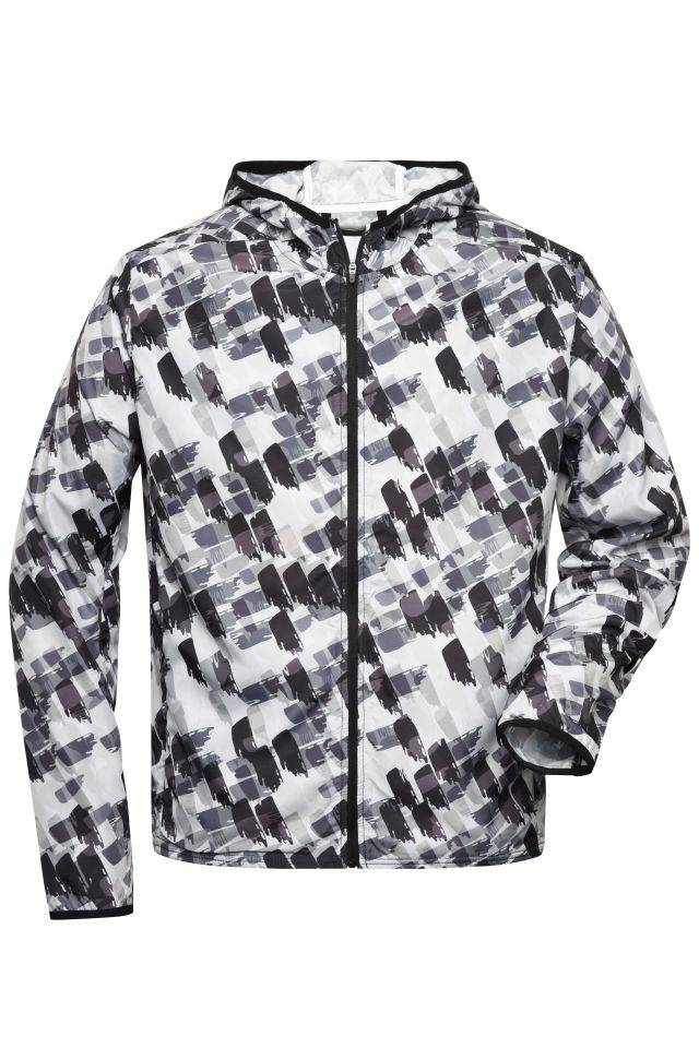 Men's Sports Jacket Leichte Jacke aus recyceltem Polyester für Sport und Freizeit schwarz, Gr. XL