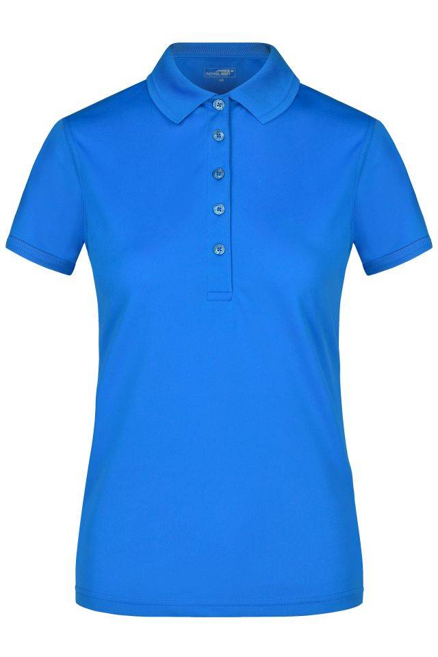 Ladies' Active Polo Funktionelles Polo für Freizeit und Sport blau, Gr. XL