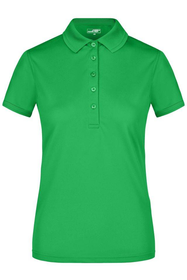 Ladies' Active Polo Funktionelles Polo für Freizeit und Sport grün, Gr. XL