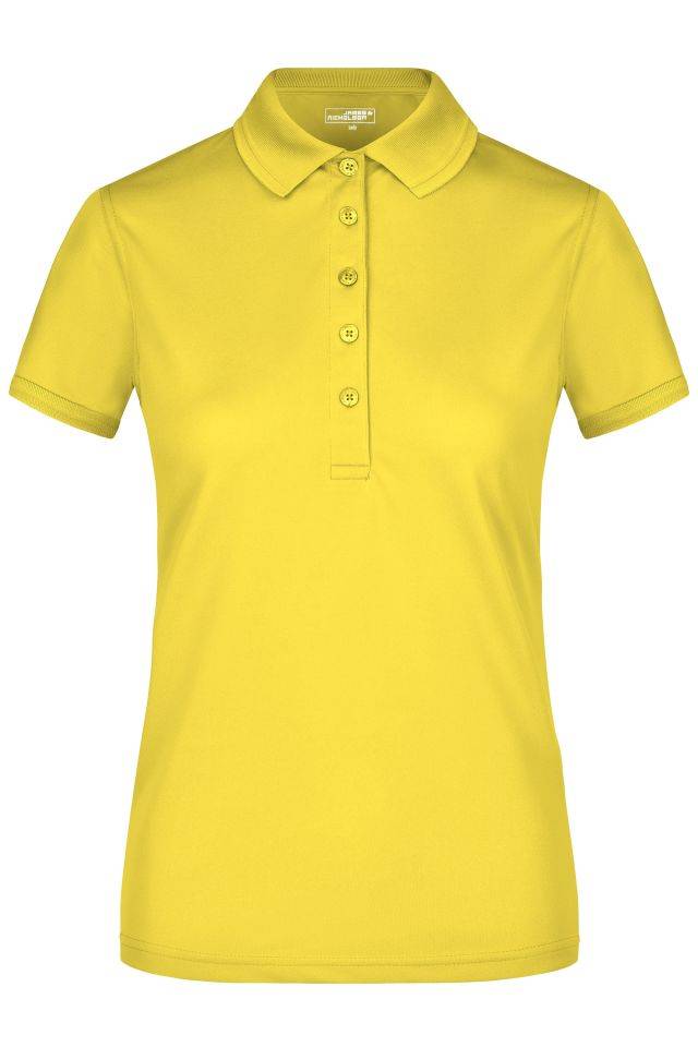 Ladies' Active Polo Funktionelles Polo für Freizeit und Sport gelb, Gr. XXL