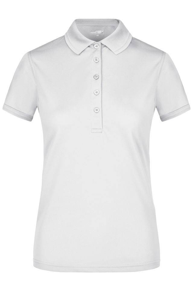Ladies' Active Polo Funktionelles Polo für Freizeit und Sport weiß, Gr. M
