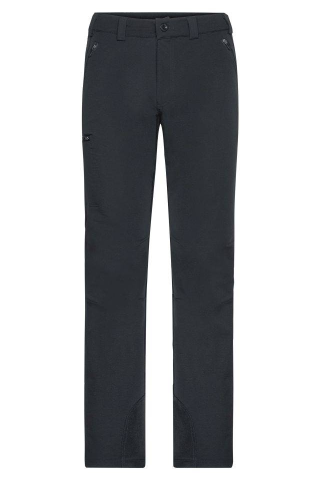 Men's Outdoor Pants Elastische Outdoorhose mit leicht geformter Kniepartie schwarz, Gr. 3XL