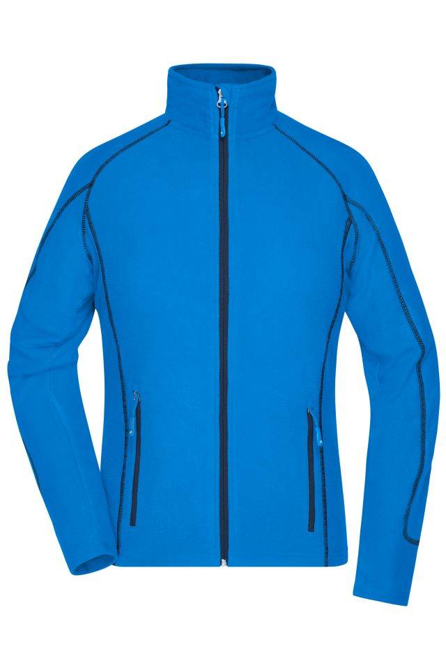 Ladies' Structure Fleece Jacket Leichte Outdoor-Fleecejacke blau, Gr. S
