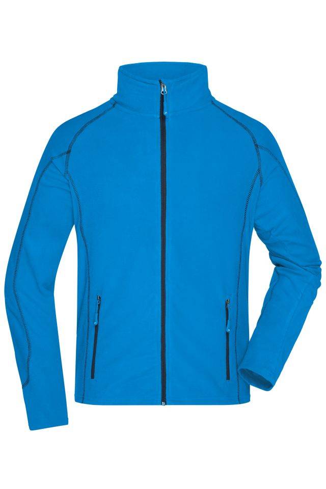 Men's Structure Fleece Jacket Leichte Outdoor-Fleecejacke blau, Gr. XL