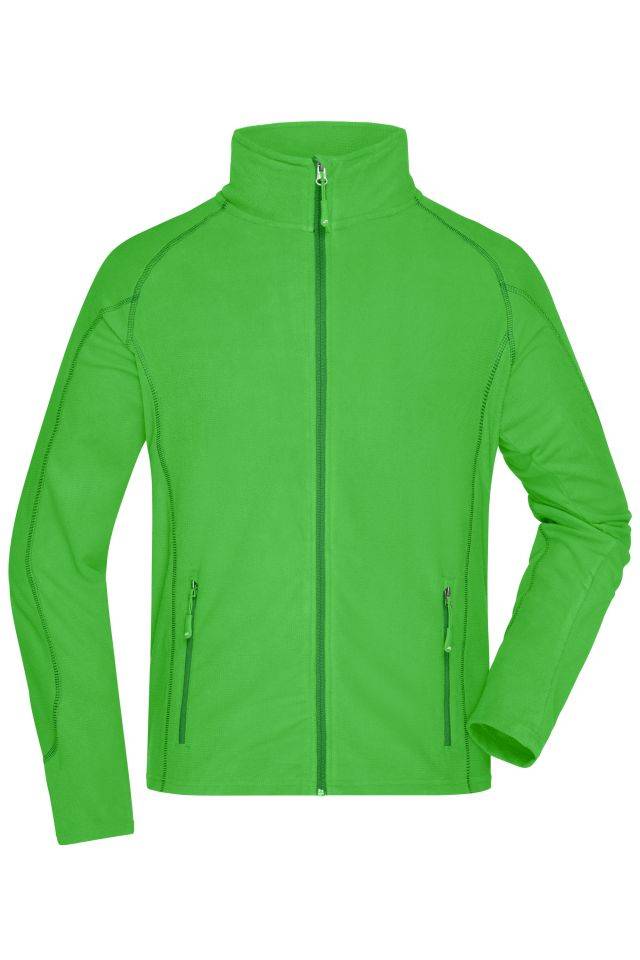 Men's Structure Fleece Jacket Leichte Outdoor-Fleecejacke grün, Gr. M
