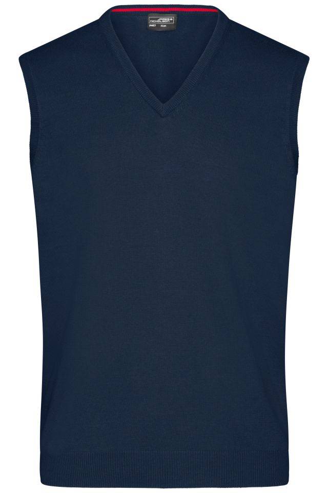 Men's V-Neck Pullunder Klassischer Baumwoll-Pullunder blau, Gr. 3XL
