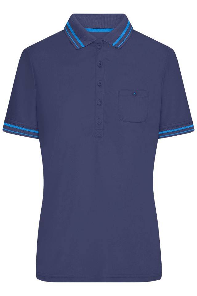Ladies' Polo Funktionelles Polo mit hohem Tragekomfort blau, Gr. XXL
