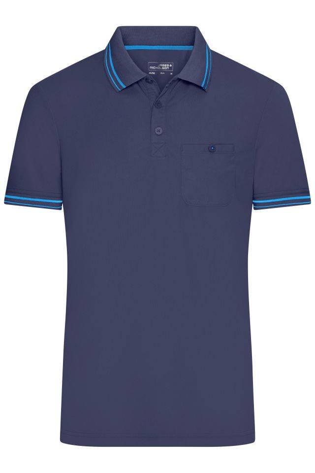 Men's Polo Funktionelles Polo mit hohem Tragekomfort blau, Gr. L