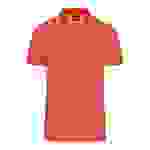 Polo in trendiger bicolor-Optik rot/weiß, Gr. XXL | James & Nicholson
