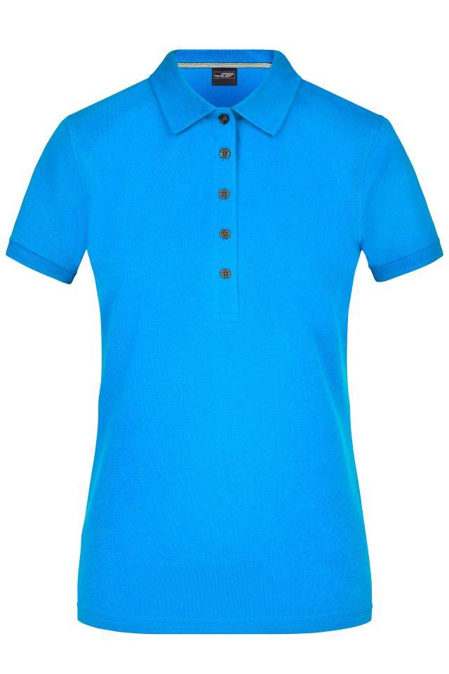 Ladies' Pima Polo Poloshirt in Premiumqualität blau, Gr. XL