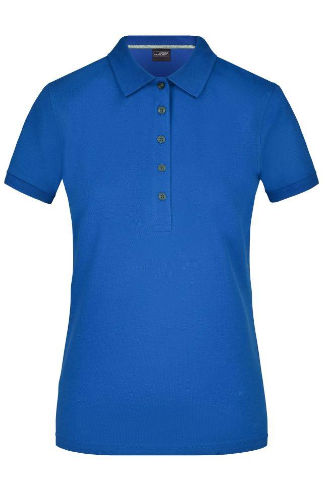 Ladies' Pima Polo Poloshirt in Premiumqualität blau, Gr. M