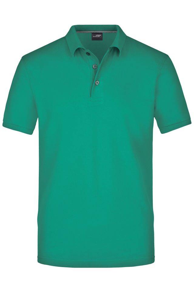 Men's Pima Polo Poloshirt in Premiumqualität grün, Gr. L