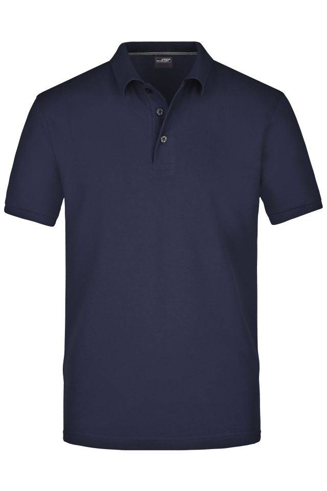 Men's Pima Polo Poloshirt in Premiumqualität blau, Gr. L