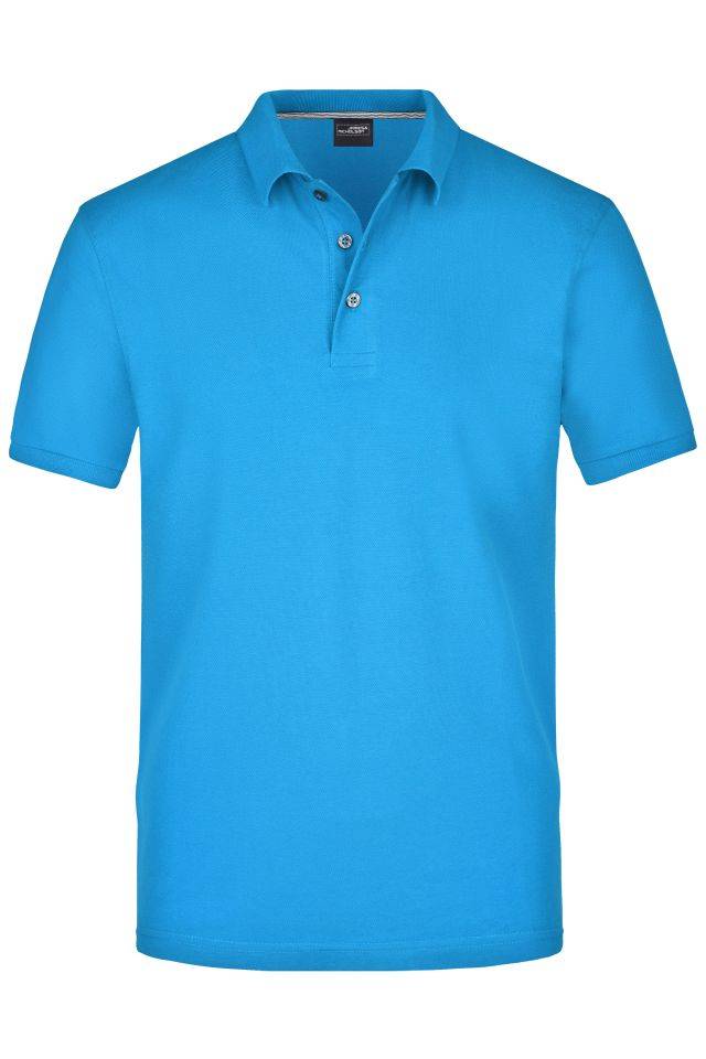 Men's Pima Polo Poloshirt in Premiumqualität blau, Gr. 3XL