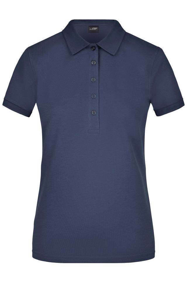 Ladies' Elastic Polo Piqué Klassisches Polo in elastischer Piqué-Qualität blau, Gr. XXL