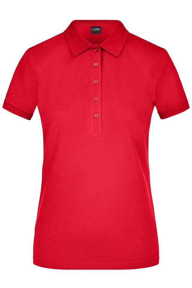 Ladies' Elastic Polo Piqué Klassisches Polo in elastischer Piqué-Qualität rot, Gr. XL