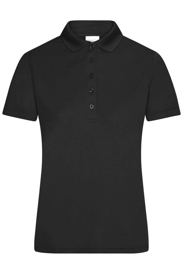 Ladies' Active Polo Polo aus Funktions-Polyester für Promotion, Sport und Freizeit schwarz, Gr. L