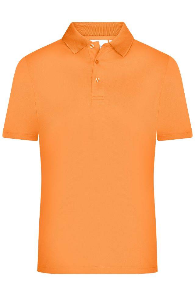 Men's Active Polo Polo aus Funktions-Polyester für Promotion, Sport und Freizeit orange, Gr. M