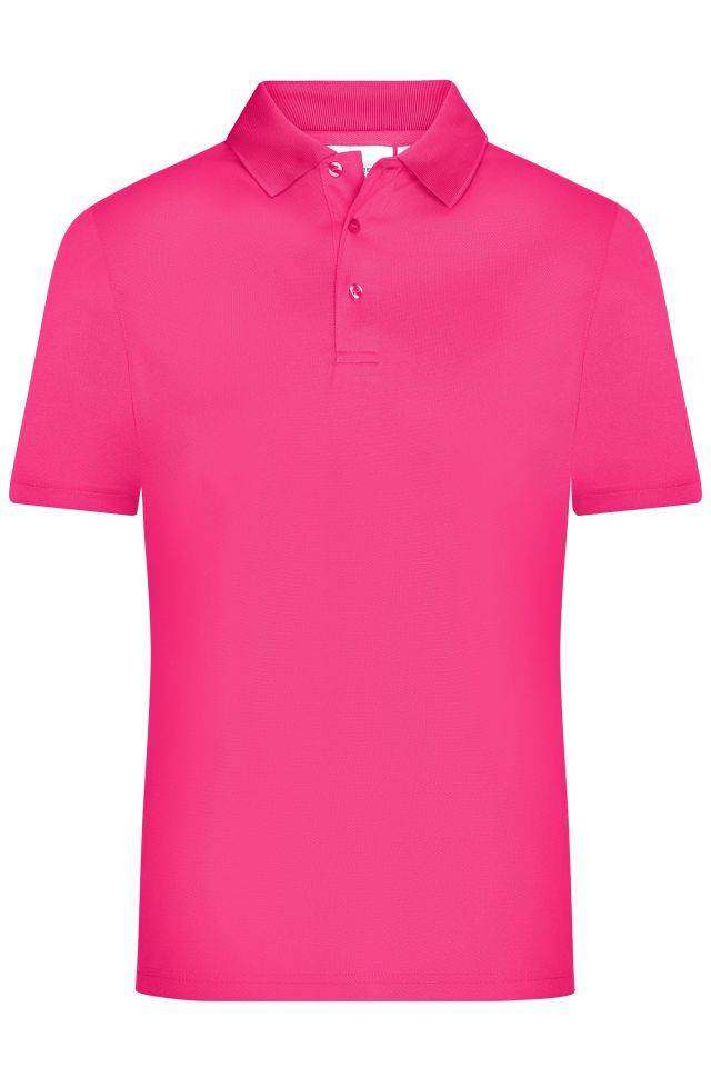 Men's Active Polo Polo aus Funktions-Polyester für Promotion, Sport und Freizeit pink, Gr. XXL