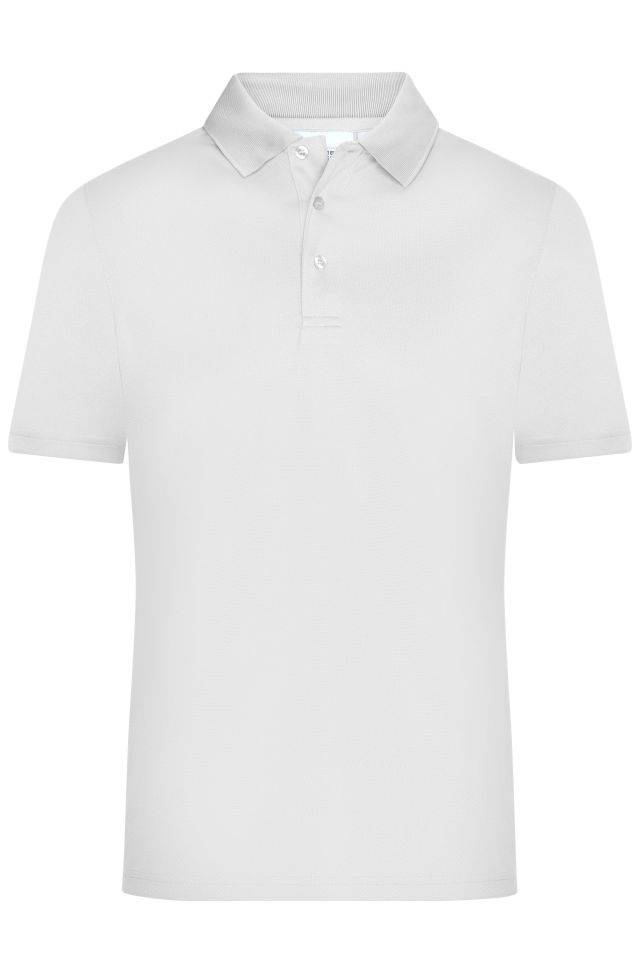 Men's Active Polo Polo aus Funktions-Polyester für Promotion, Sport und Freizeit weiß, Gr. XXL