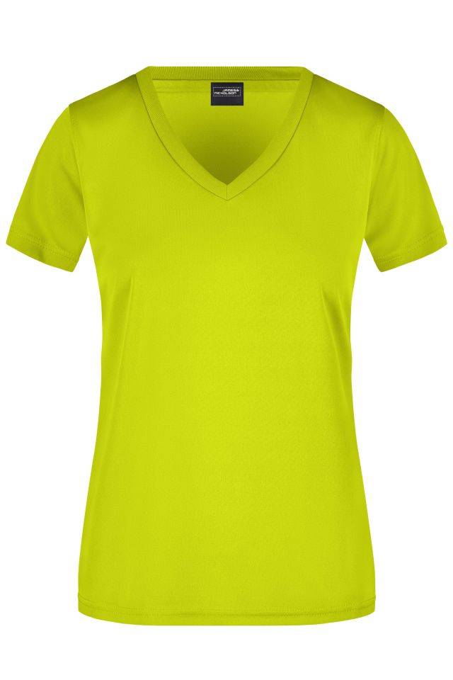 Ladies' Active-V Funktions T-shirt für Freizeit und Sport gelb, Gr. L