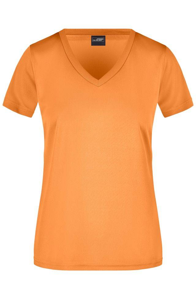 Ladies' Active-V Funktions T-shirt für Freizeit und Sport orange, Gr. 3XL