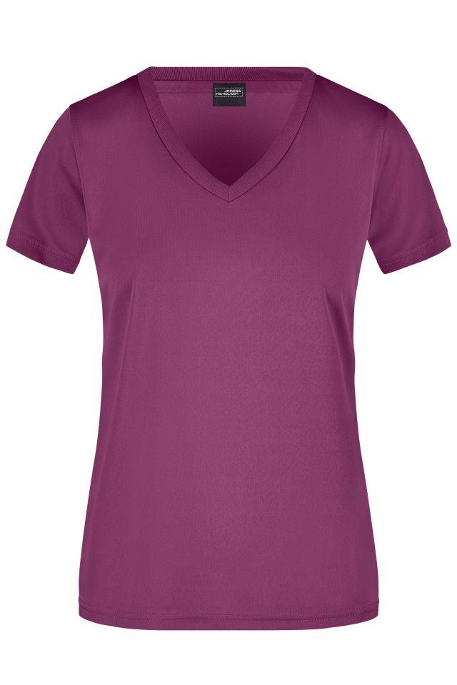 Ladies' Active-V Funktions T-shirt für Freizeit und Sport lila, Gr. L
