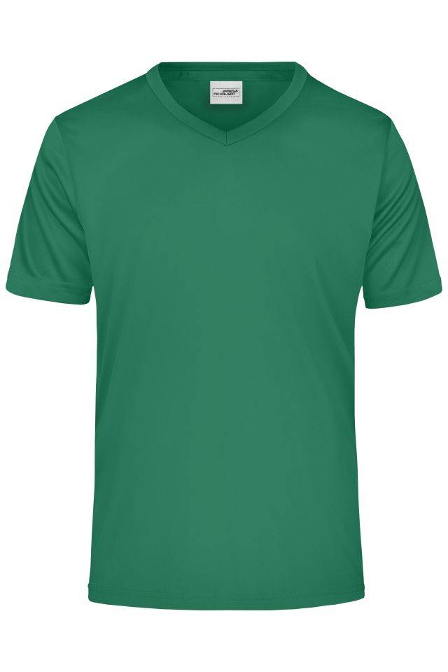 Men's Active-V Funktions T-shirt für Freizeit und Sport grün, Gr. XXL