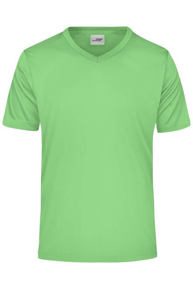 Men's Active-V Funktions T-shirt für Freizeit und Sport grün, Gr. L