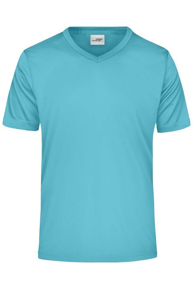 Men's Active-V Funktions T-shirt für Freizeit und Sport blau, Gr. L