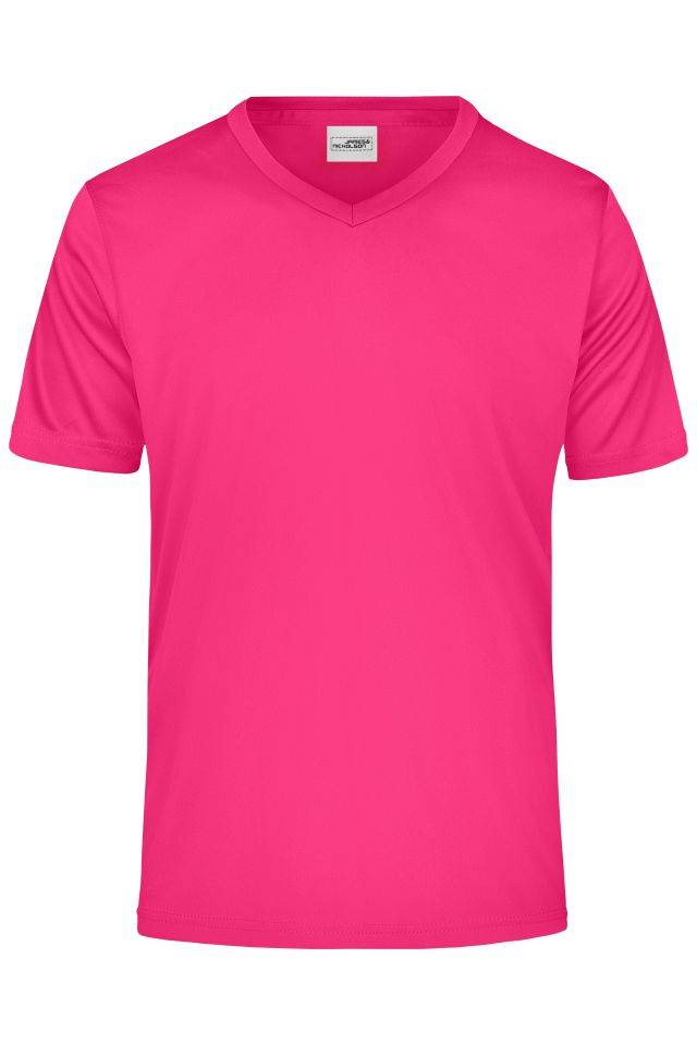 Men's Active-V Funktions T-shirt für Freizeit und Sport pink, Gr. 3XL