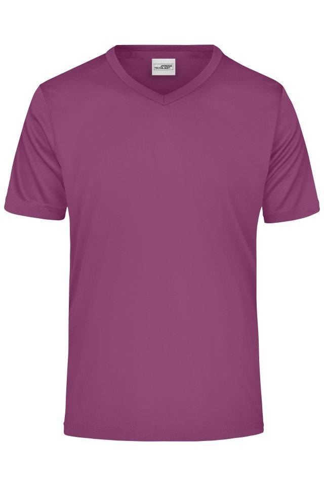 Men's Active-V Funktions T-shirt für Freizeit und Sport lila, Gr. XXL