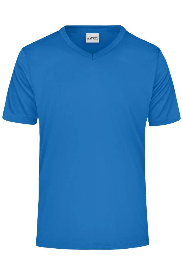 Men's Active-V Funktions T-shirt für Freizeit und Sport blau, Gr. L