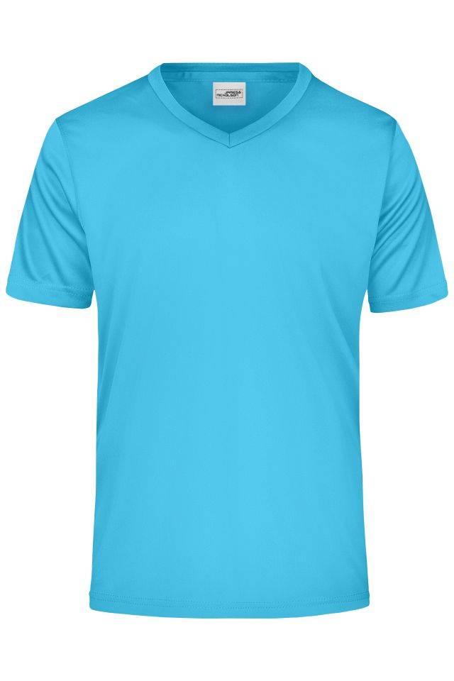 Men's Active-V Funktions T-shirt für Freizeit und Sport blau, Gr. M